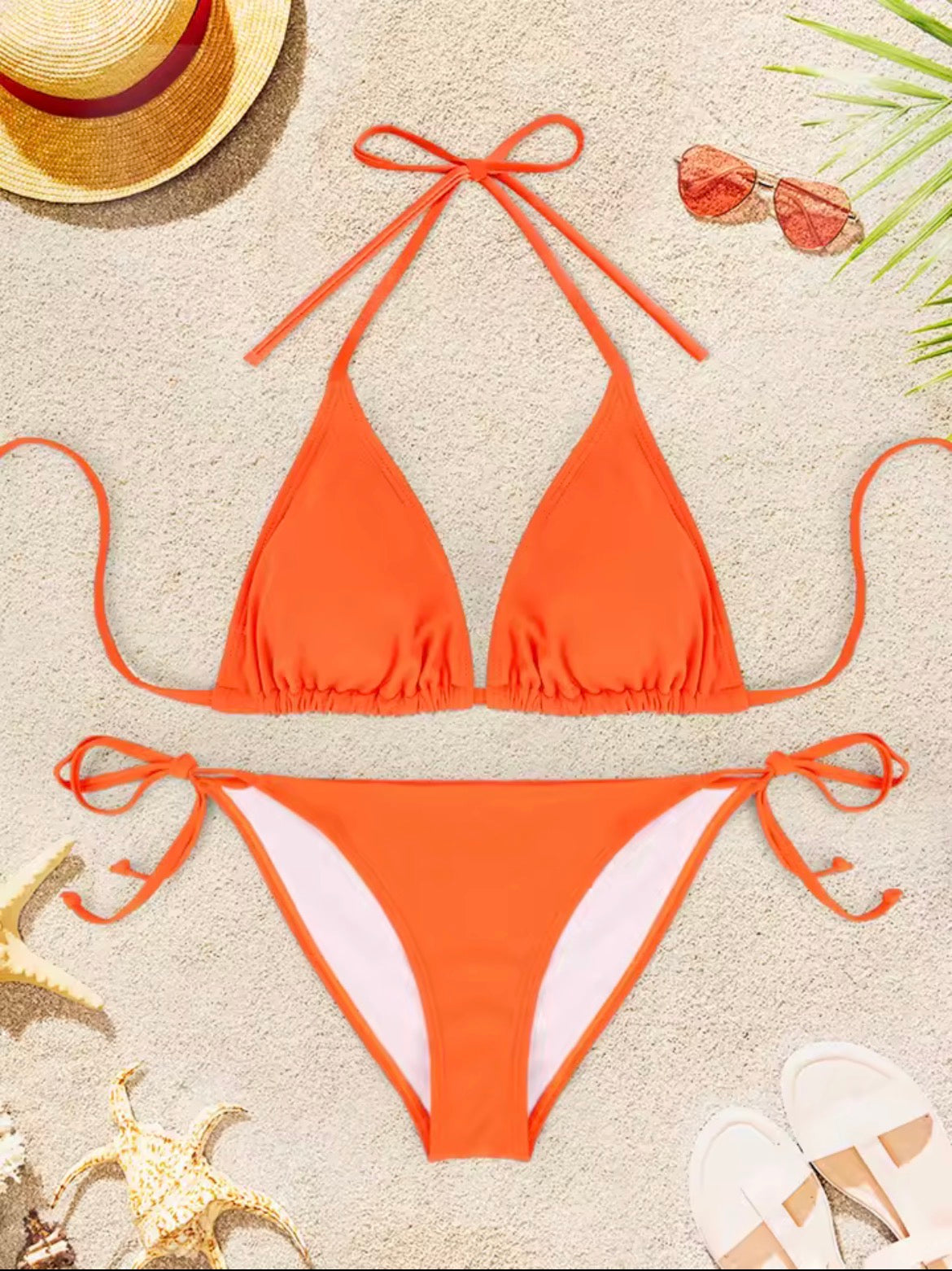 Orange Halter Bikini