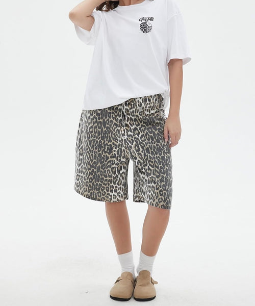 Ponitrack Unisex Leopard Shorts